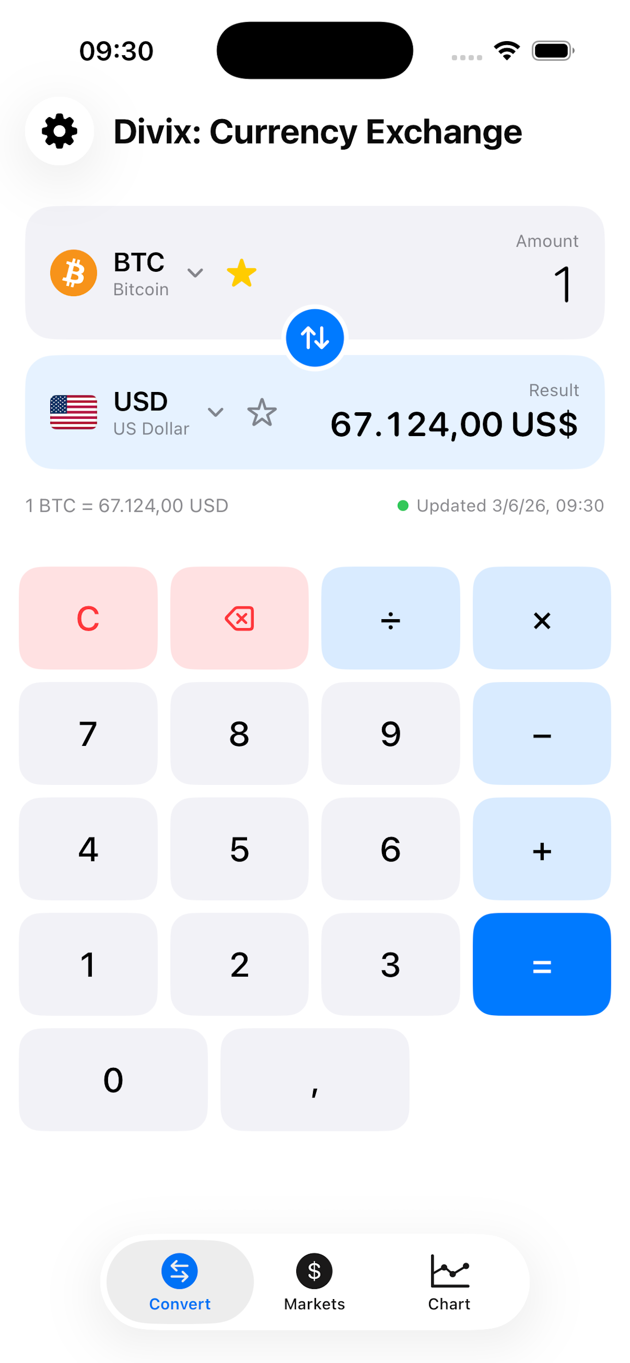 Divix — Currency Exchange